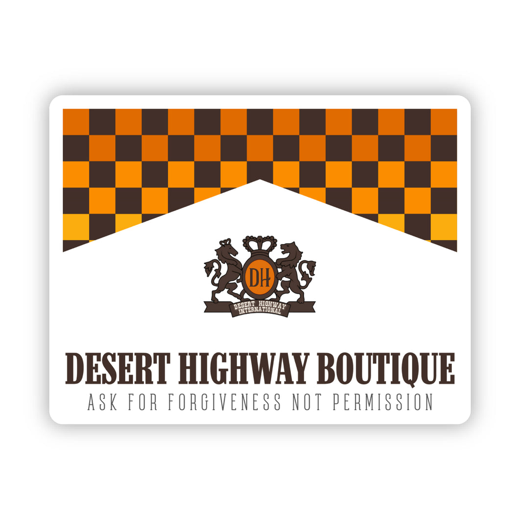 Desert Highway Forgiveness Sticker