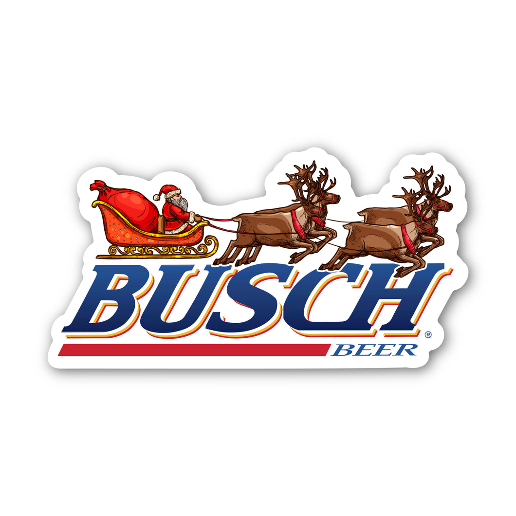 Santas Sleigh Sticker