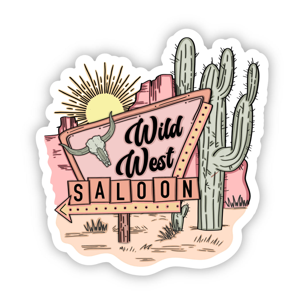 Wild West Saloon Sticker