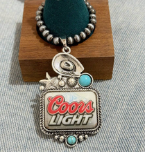 Load image into Gallery viewer, Light Beer Necklace &amp; Earrings

