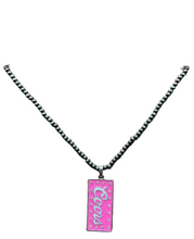 Load image into Gallery viewer, Rhinestone Beer Necklace &amp; Earrings (2 Colors)
