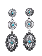 Load image into Gallery viewer, Concho Gemstone Earrings
