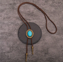 Load image into Gallery viewer, Oval Gemstone Bolo Necklace (2 Colors)
