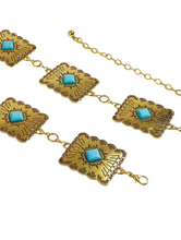 Load image into Gallery viewer, Southwestern Stone Concho Belt (2 Colors)
