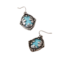 Load image into Gallery viewer, Oval Turquoise Earrings
