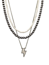Load image into Gallery viewer, Navajo Pearl Bolt Necklace (3 Colors)

