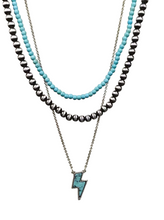 Load image into Gallery viewer, Navajo Pearl Bolt Necklace (3 Colors)
