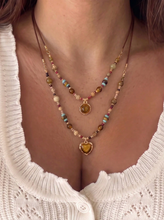 Load image into Gallery viewer, Tiger Eye Beaded Necklace Set
