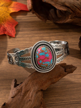 Load image into Gallery viewer, Iron Stone Cuff Bracelet
