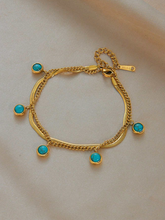 Load image into Gallery viewer, Gold Double Chain Bracelet (2 Styles)
