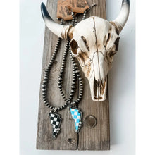 Load image into Gallery viewer, Checker Thunder Pendant Necklace
