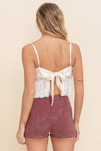 Load image into Gallery viewer, Fringe Silk Top
