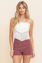 Load image into Gallery viewer, Fringe Silk Top
