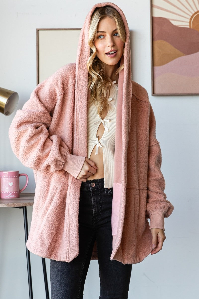 Fleece Hooded Jacke
