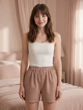 Load image into Gallery viewer, Gingham Elastic Waist Shorts (2 Colors)
