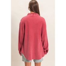 Load image into Gallery viewer, Mineral Wash Waffle Shacket (2 Colors)
