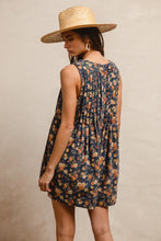 Load image into Gallery viewer, Floral Denim Romper
