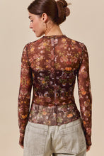 Load image into Gallery viewer, Floral Mesh Top

