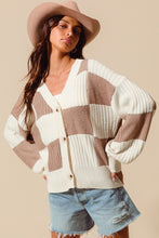 Load image into Gallery viewer, Textured Check Cardigan
