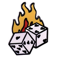 Load image into Gallery viewer, Fire Dice Pin
