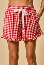Load image into Gallery viewer, Ruffled Gingham Short (2 Colors)
