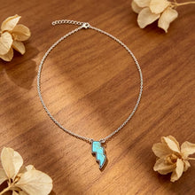 Load image into Gallery viewer, Turquoise Bolt Necklace
