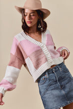 Load image into Gallery viewer, Color Block Cardigan
