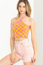 Load image into Gallery viewer, Checker Halter Top
