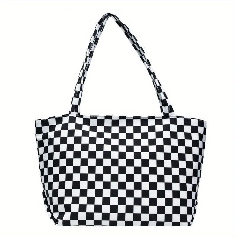 Checker Tote Bag