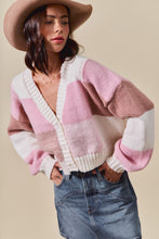 Load image into Gallery viewer, Color Block Cardigan
