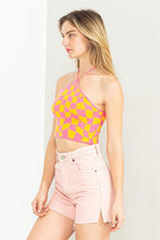 Load image into Gallery viewer, Checker Halter Top
