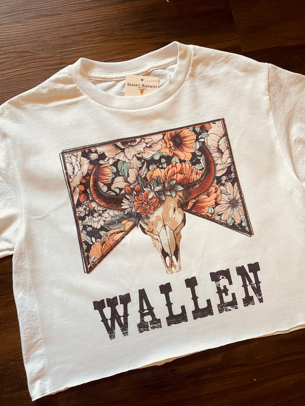 Floral Wallen Cropped Tee