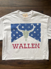 Load image into Gallery viewer, Red, Wallen &amp; Blue Cropped Tee
