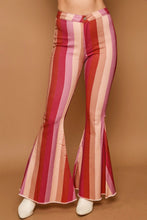 Load image into Gallery viewer, Striped Flare Bell Bottoms
