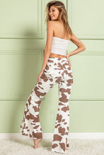 Load image into Gallery viewer, Cow Print Bell Bottoms

