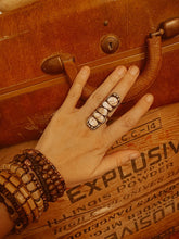 Load image into Gallery viewer, Boho Stacked Ring: White Buffalo
