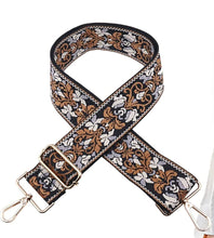 Load image into Gallery viewer, Damask Embroidered Purse Strap
