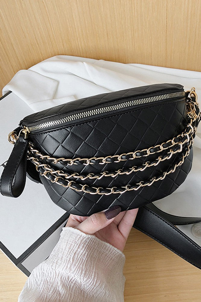 Triple Chain Crossbody Bag