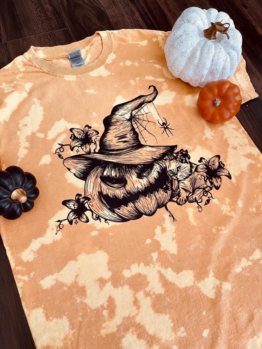 Spooky Pumpkin Kitty Tee