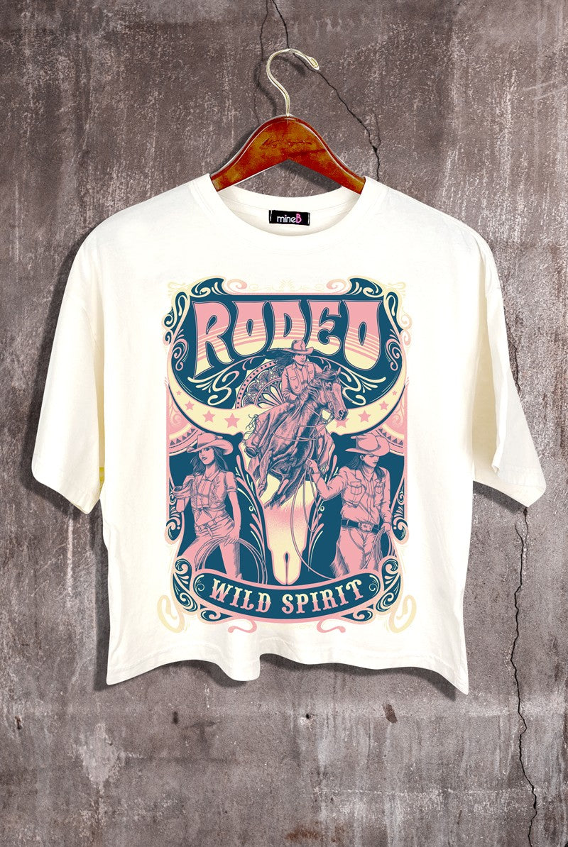 Rodeo Oversized Crop Tee