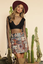 Load image into Gallery viewer, Western Patchwork Skirt
