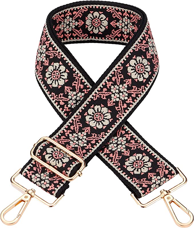 Embroidery Crossbody Purse Strap